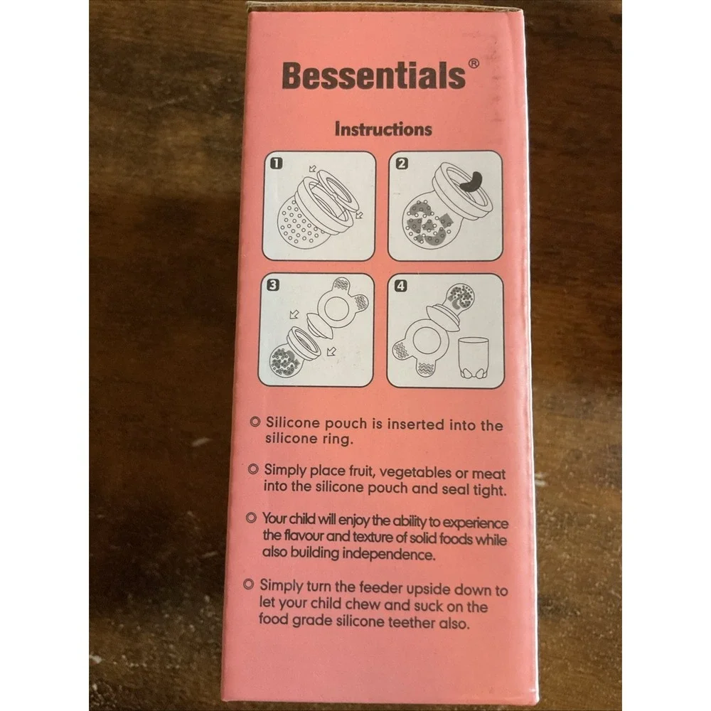 Bessentials Silicone Fresh Food Feeder Pacifier Teether‎ Combo 4 Months+
